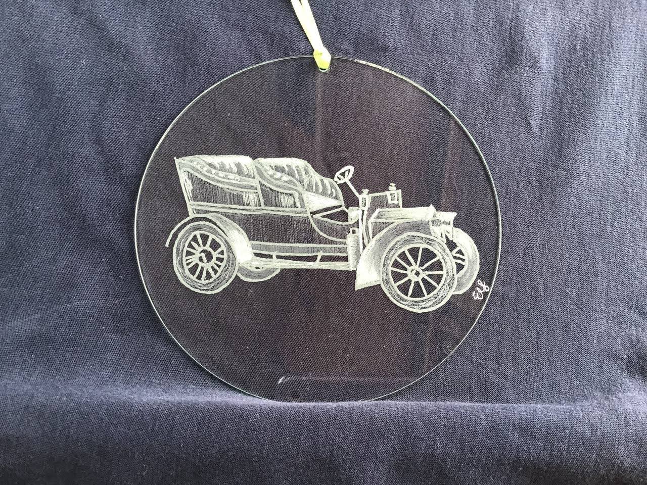 Glass Engraving - Classic Car